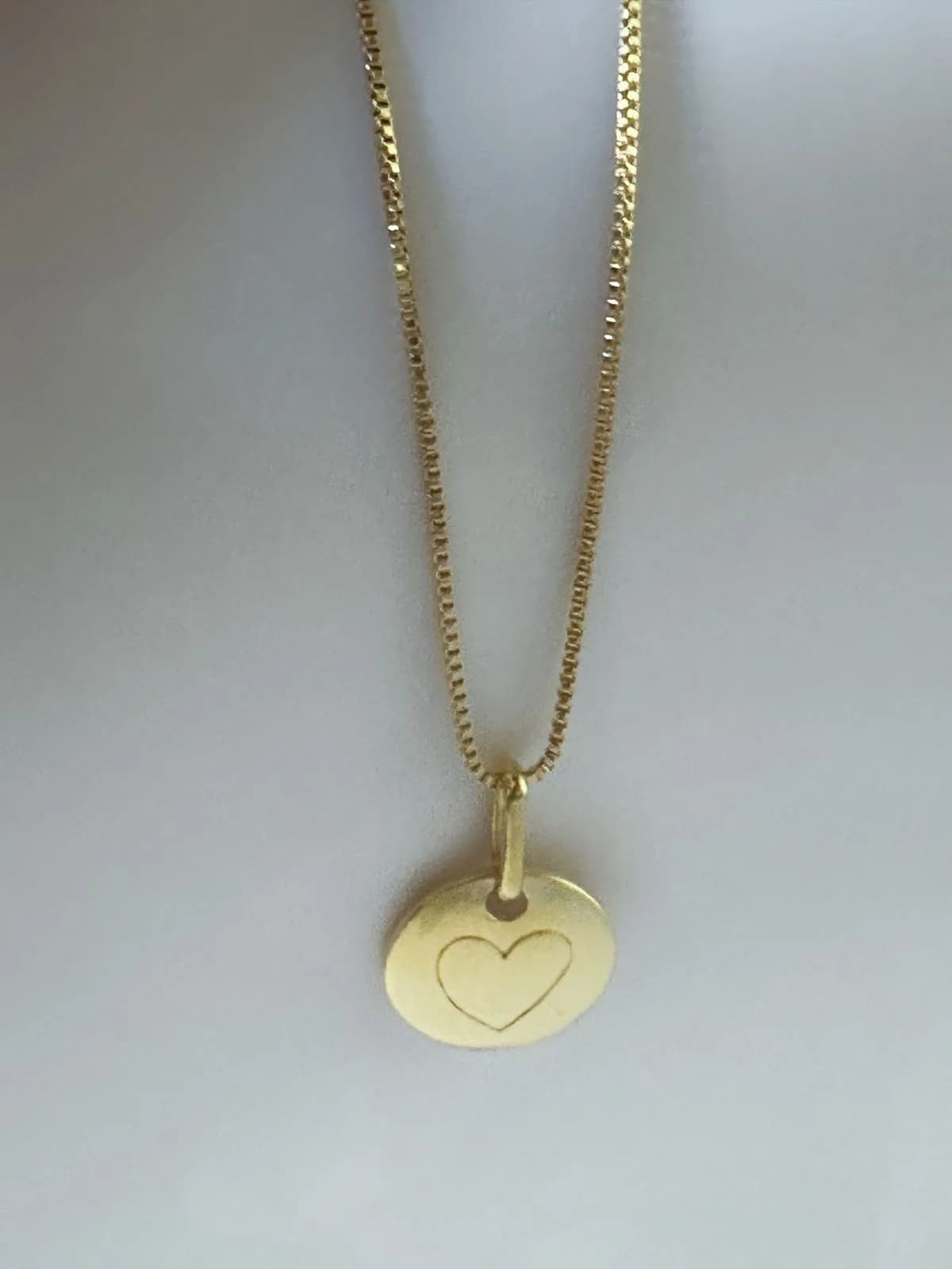 Gargantilha Medalha Coração