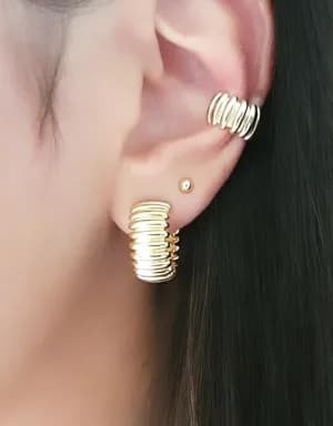 Ear Cuff Canelado